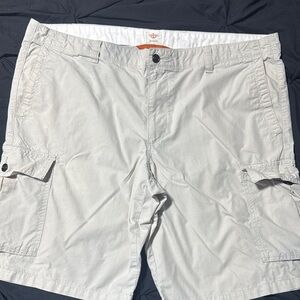 Men's Cream Cargo Shorts